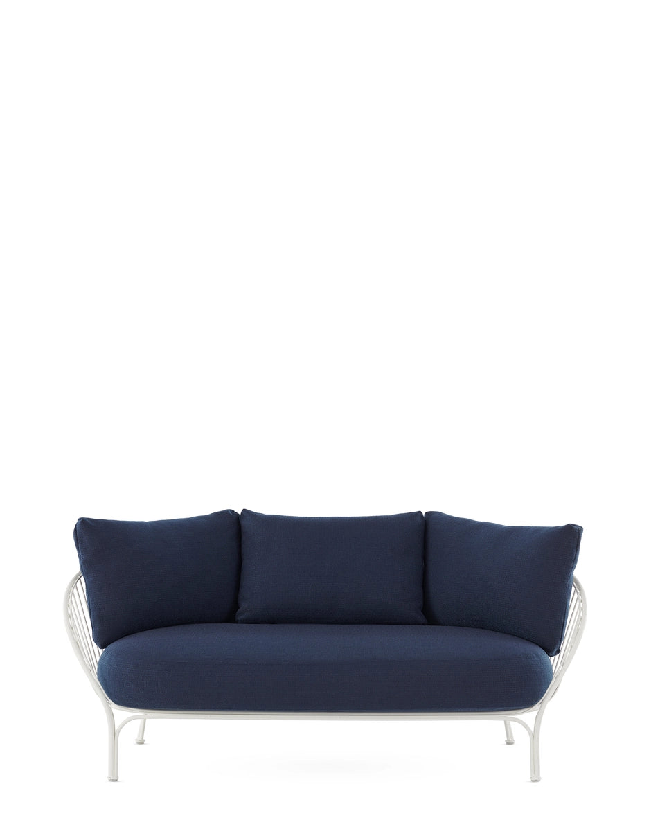 Canapé + Coussins Hiray Sofa - Ludovica + Roberto Palomba - Kartell-Bleu-The Woods Gallery
