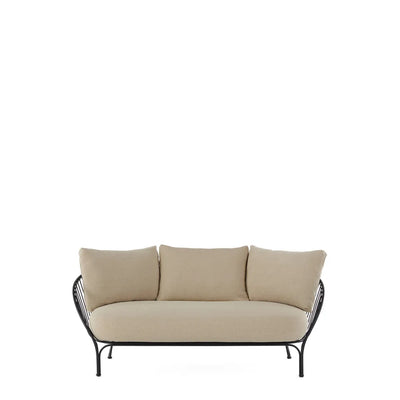 Canapé + Coussins Hiray Sofa - Ludovica + Roberto Palomba - Kartell-Noir-beige-The Woods Gallery