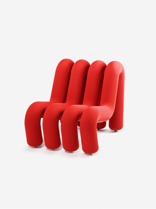 Canapé Extra Bold de Big Game - Moustache-Bleu-1 place - 4 tubes (L: 72 cm P: 99 cm H: 71 cm)-The Woods Gallery