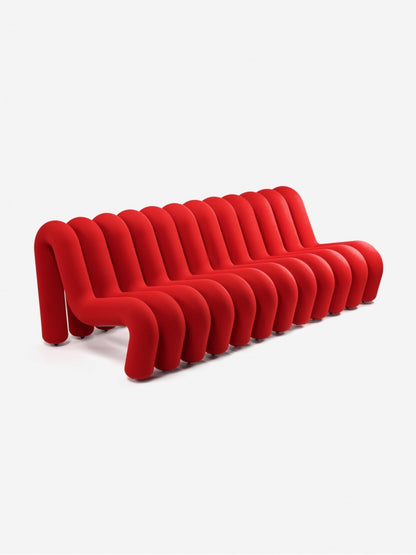 Canapé Extra Bold de Big Game - Moustache-Bleu-1 place - 4 tubes (L: 72 cm P: 99 cm H: 71 cm)-The Woods Gallery