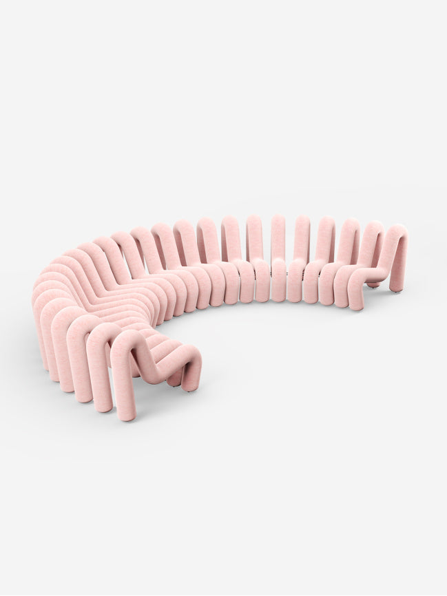 Canapé Extra Bold de Big Game - Moustache-Bleu-1 place - 4 tubes (L: 72 cm P: 99 cm H: 71 cm)-The Woods Gallery