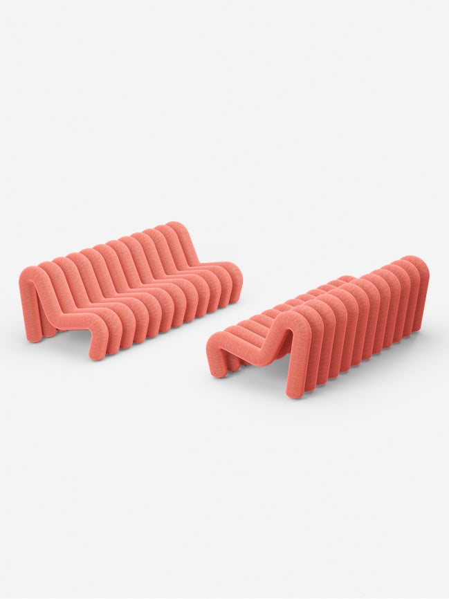 Canapé Extra Bold de Big Game - Moustache-Bleu-1 place - 4 tubes (L: 72 cm P: 99 cm H: 71 cm)-The Woods Gallery