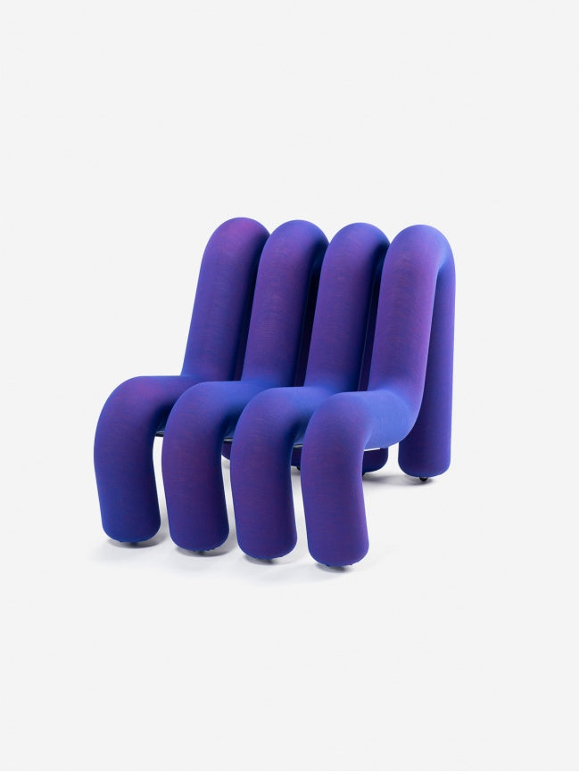 Canapé Extra Bold de Big Game - Moustache-Bleu-1 place - 4 tubes (L: 72 cm P: 99 cm H: 71 cm)-The Woods Gallery