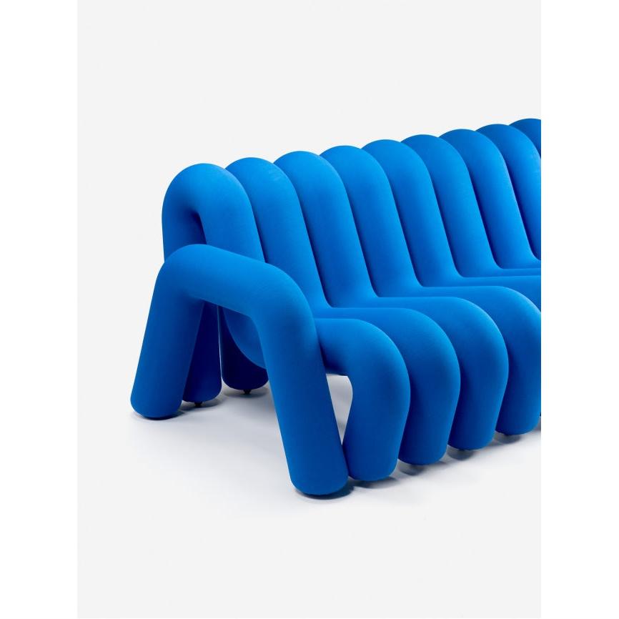 Canapé Extra Bold de Big Game - Moustache-Bleu-1 place - 4 tubes (L: 72 cm P: 99 cm H: 71 cm)-The Woods Gallery