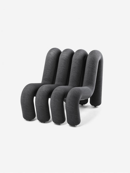 Canapé Extra Bold de Big Game - Moustache-Noir écru-1 place - 4 tubes (L: 72 cm P: 99 cm H: 71 cm)-The Woods Gallery
