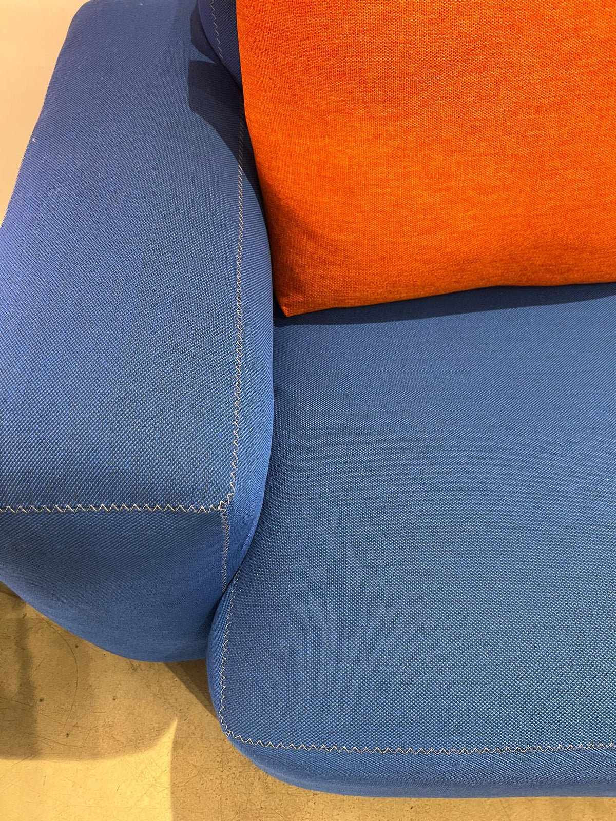 Canapé Mags Soft Low Bleu - 2,5 places - Combinaison 01 - Tissu - Hay - modèle d&