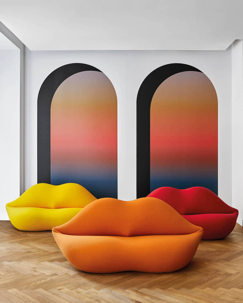 Canapé New Bocca Sofa unlimited edition de Studio 65 / L 212 cm - Gufram-Rouge Red 011-The Woods Gallery