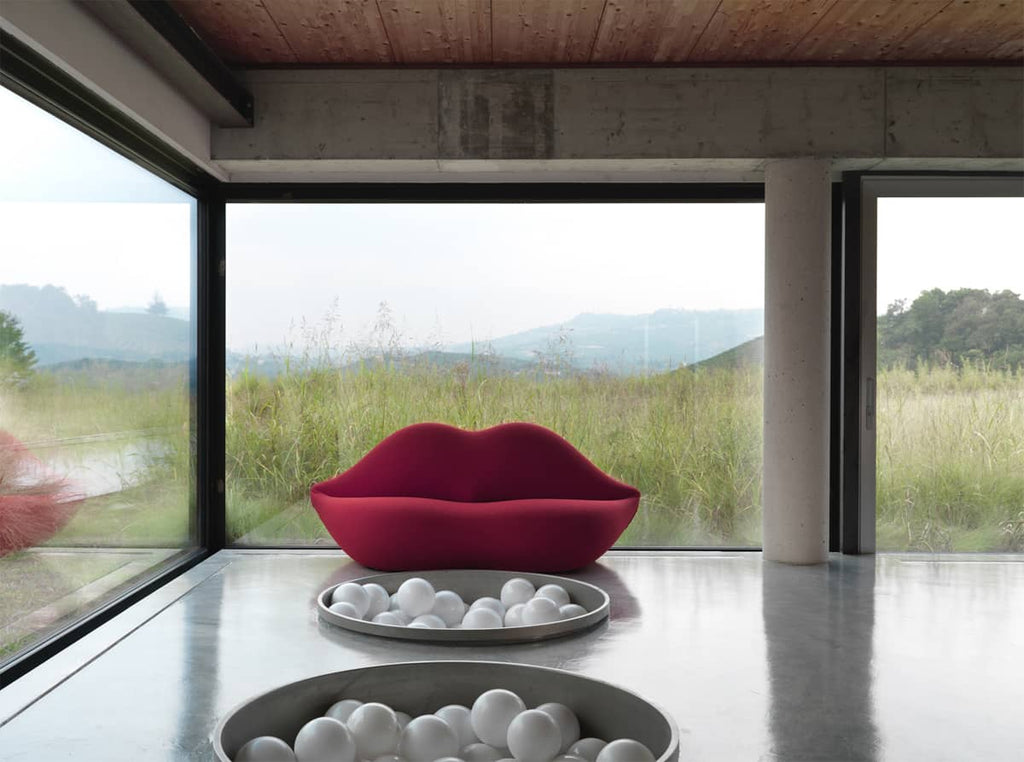 Canapé New Bocca Sofa unlimited edition de Studio 65 / L 212 cm - Gufram-Rouge Red 011-The Woods Gallery