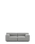 Canapé Plastics Outdoor 2 places de Piero Lissoni - Kartell-Gris-The Woods Gallery