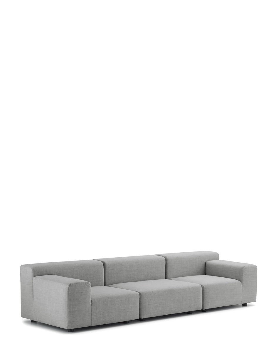 Canapé Plastics Outdoor 3 places de Piero Lissoni - Kartell-Gris-The Woods Gallery