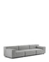 Canapé Plastics Outdoor 3 places de Piero Lissoni - Kartell-Gris-The Woods Gallery