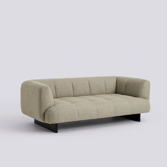 Canapé Quilton Lift 2 places L 214 cm - Hay-Tissu Violet Steelcut Quartet 644 - Placage pieds chêne laqué à l'eau-The Woods Gallery