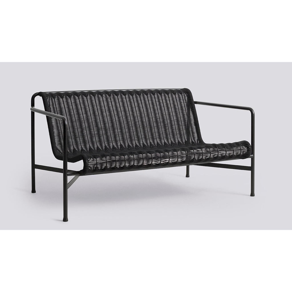 Canapé d'extérieur Palissade Cord - Hay-Noir-The Woods Gallery