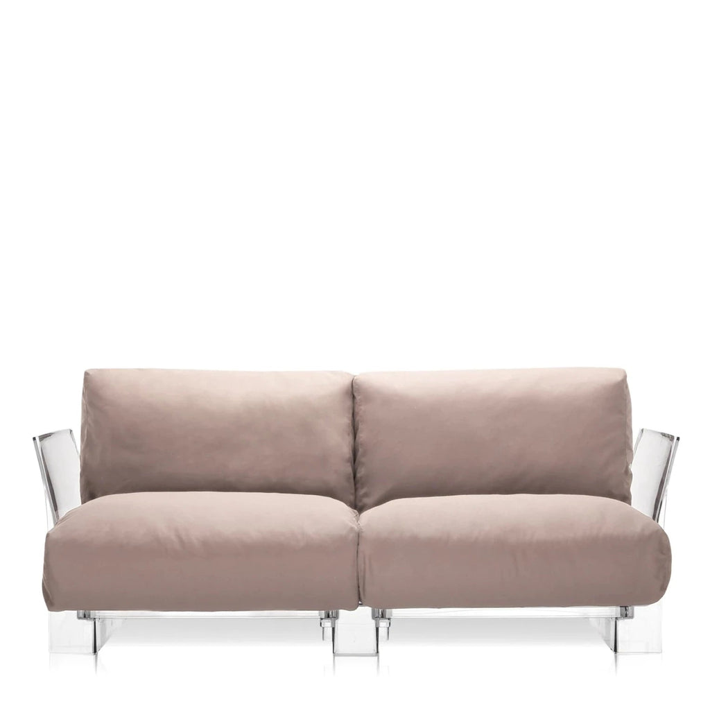 Canapé d'extérieur Pop Outdoor de Piero Lissoni avec Carlo Tamborini- Kartell-Ikon white-The Woods Gallery