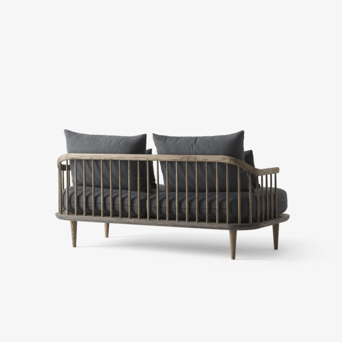 Canapé droit Fly 2 places en tissu par Space Copenhagen - &amp;Tradition-The Woods Gallery