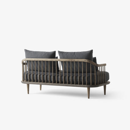 Canapé droit Fly 2 places en tissu par Space Copenhagen - &amp;Tradition-The Woods Gallery