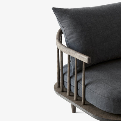 Canapé droit Fly 2 places en tissu par Space Copenhagen - &amp;Tradition-The Woods Gallery