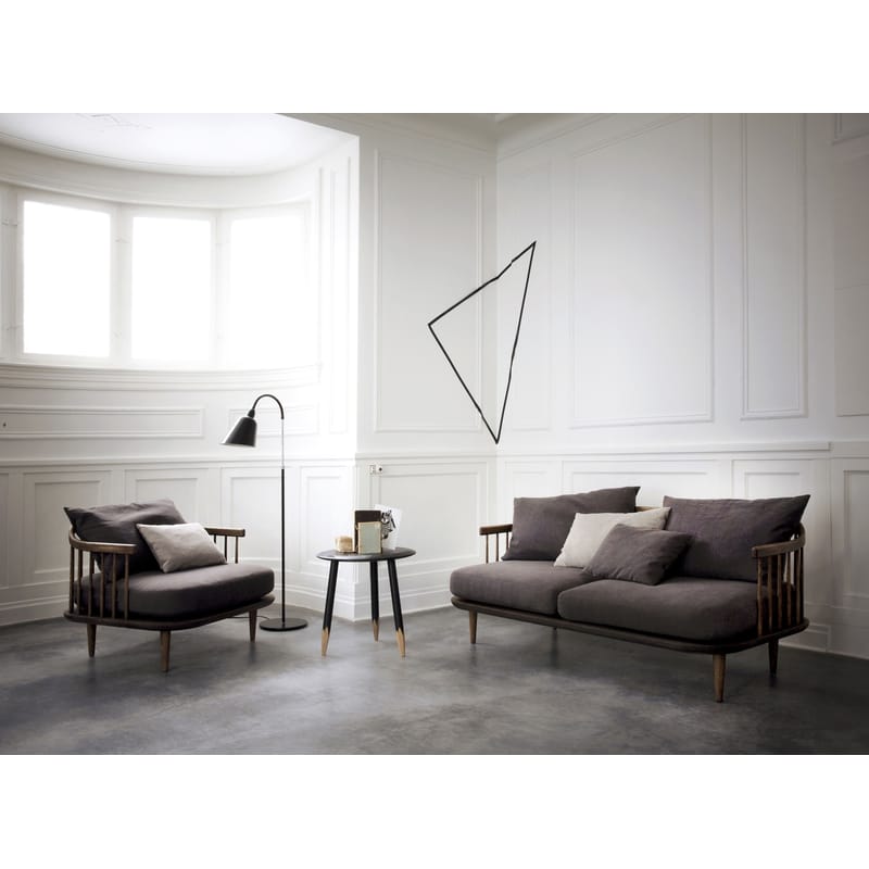 Canapé droit Fly 2 places en tissu par Space Copenhagen - &amp;Tradition-The Woods Gallery