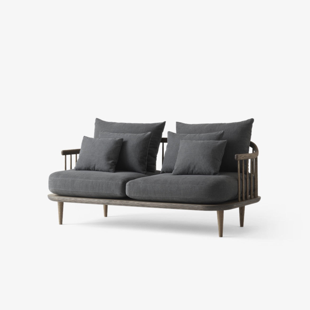 Canapé droit Fly 2 places en tissu par Space Copenhagen - &amp;Tradition-The Woods Gallery
