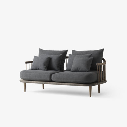 Canapé droit Fly 2 places en tissu par Space Copenhagen - &amp;Tradition-The Woods Gallery