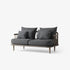Canapé droit Fly 2 places en tissu par Space Copenhagen - &Tradition-The Woods Gallery