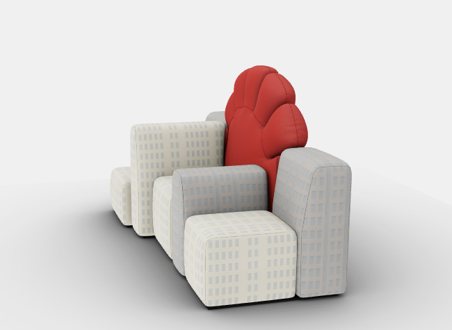 Canapé trois places TRAMONTO A NEW YORK de Gaetano Pesce - Cassina-The Woods Gallery