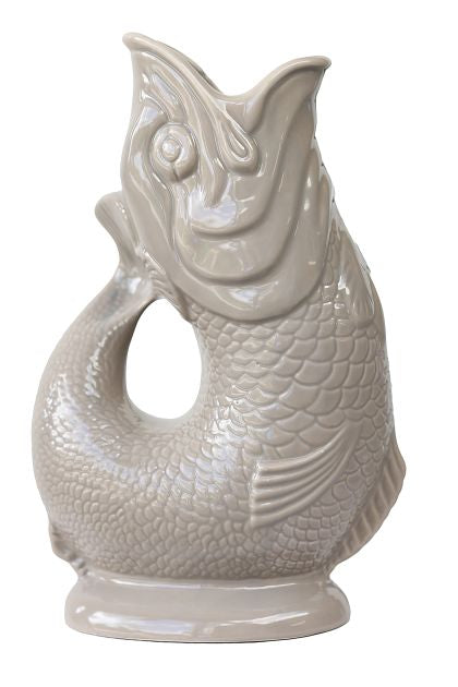Carafe Gluggle Poisson XL par Thomas Forester &amp; Son - Wade Ceramics-Mushroom-The Woods Gallery