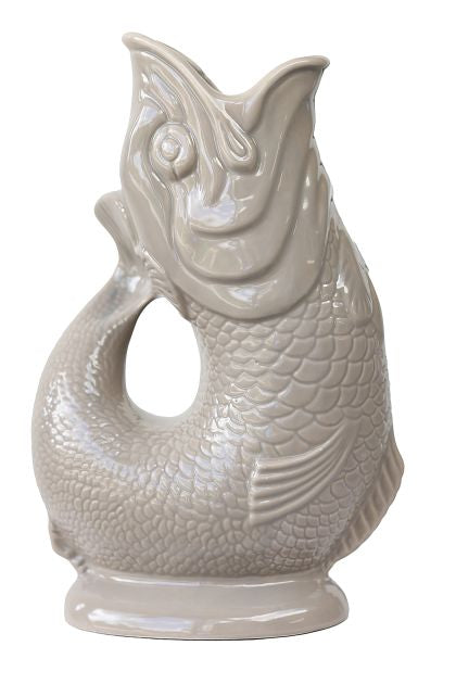 Carafe Gluggle Poisson XL par Thomas Forester & Son - Wade Ceramics-Mushroom-The Woods Gallery