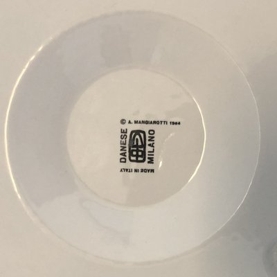 Cendrier Barbados par Angelo Mangiarotti - Danese Milano-Blanc M-The Woods Gallery