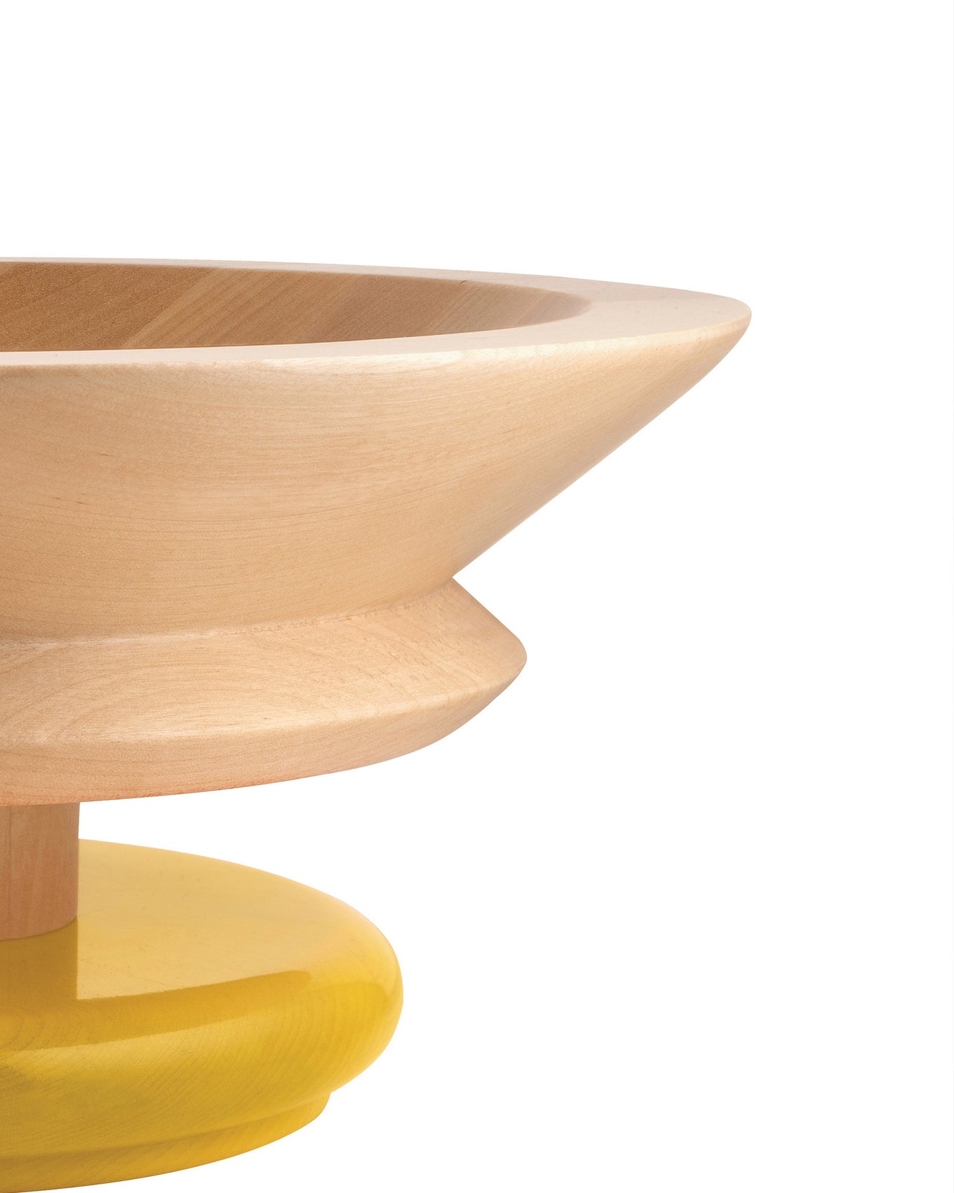 Centre de table – coupe à fruits en métal argenté à large ba