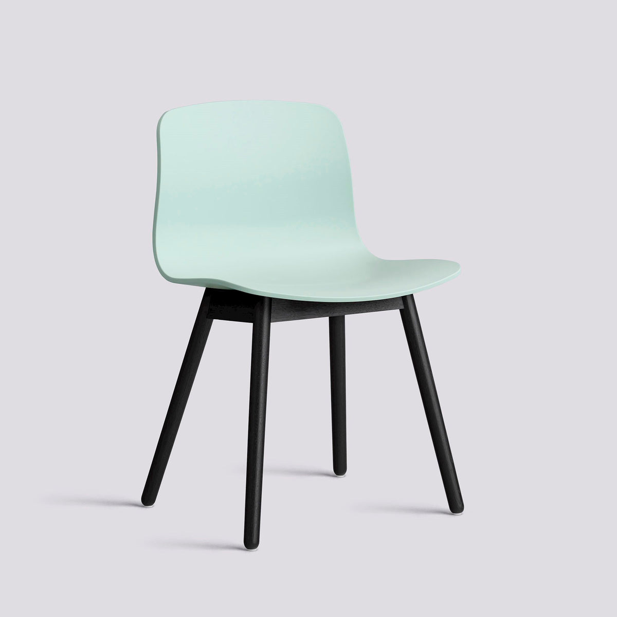 Chaise About A Chair AAC 12 de Hee Welling - Hay-Polypropylène recyclé Dusty mint, chêne massif laqué à l&