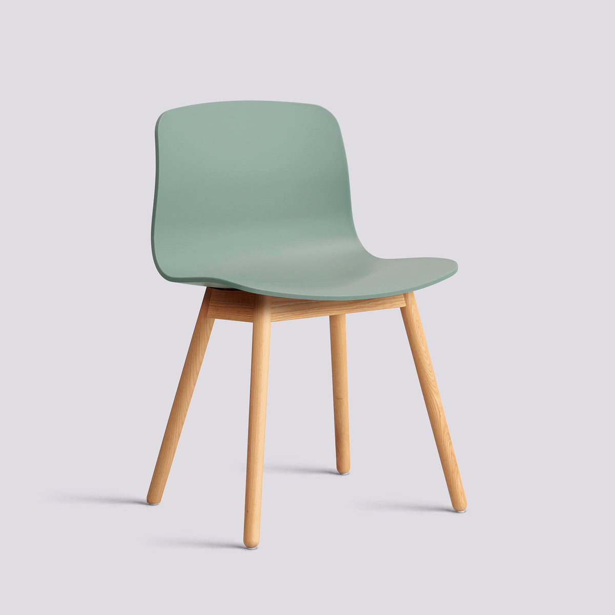 Chaise About A Chair AAC 12 de Hee Welling - Hay-Polypropylène recyclé Fall green, chêne massif laqué à l&