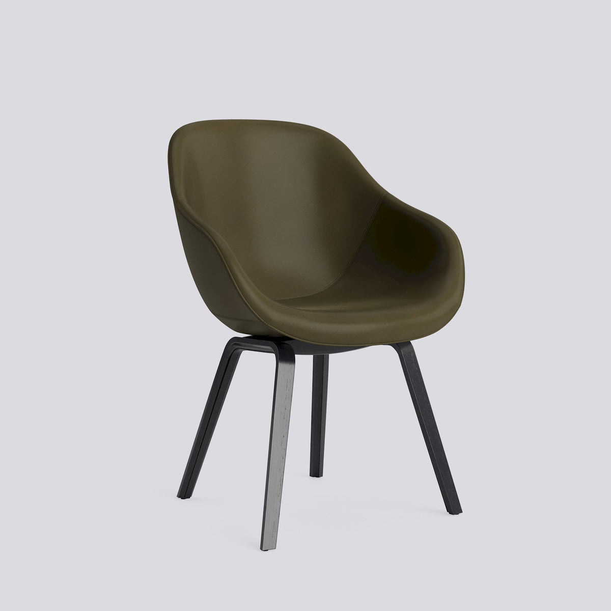 Chaise About A Chair AAC 123 de Hee Welling - Hay-Garnissage intégral Sense Forest, placage de chêne laqué à l&