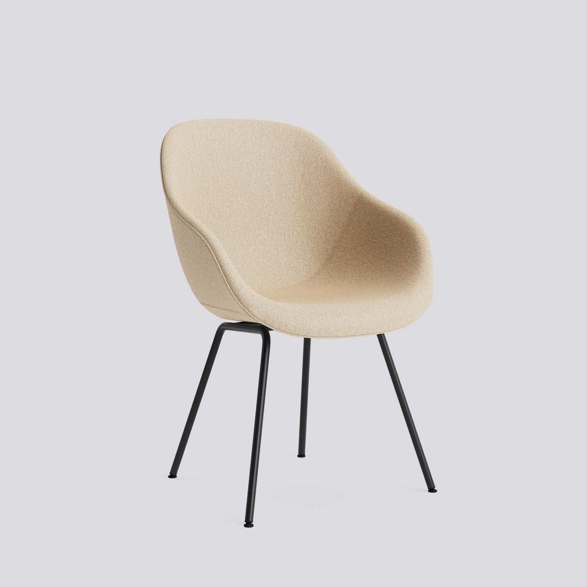 Chaise About A Chair AAC 127 de Hee Welling - Hay-Garnissage intégral Hallingdal 220, acier thermolaqué noir, piètement 4 pieds-The Woods Gallery