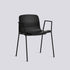 Chaise About A Chair AAC 18 de Hee Welling - Hay-Polypropylène recyclé noir, acier thermolaqué noir, piètement 4 pieds-The Woods Gallery