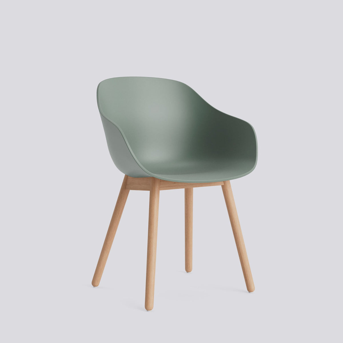 Chaise About A Chair AAC 212 de Hee Welling - Hay-Polypropylène recyclé Fall green, chêne massif laqué à l&