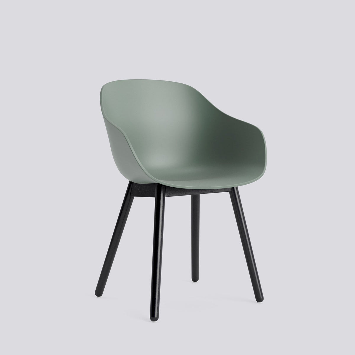 Chaise About A Chair AAC 212 de Hee Welling - Hay-Polypropylène recyclé Fall green, chêne massif laqué à l&