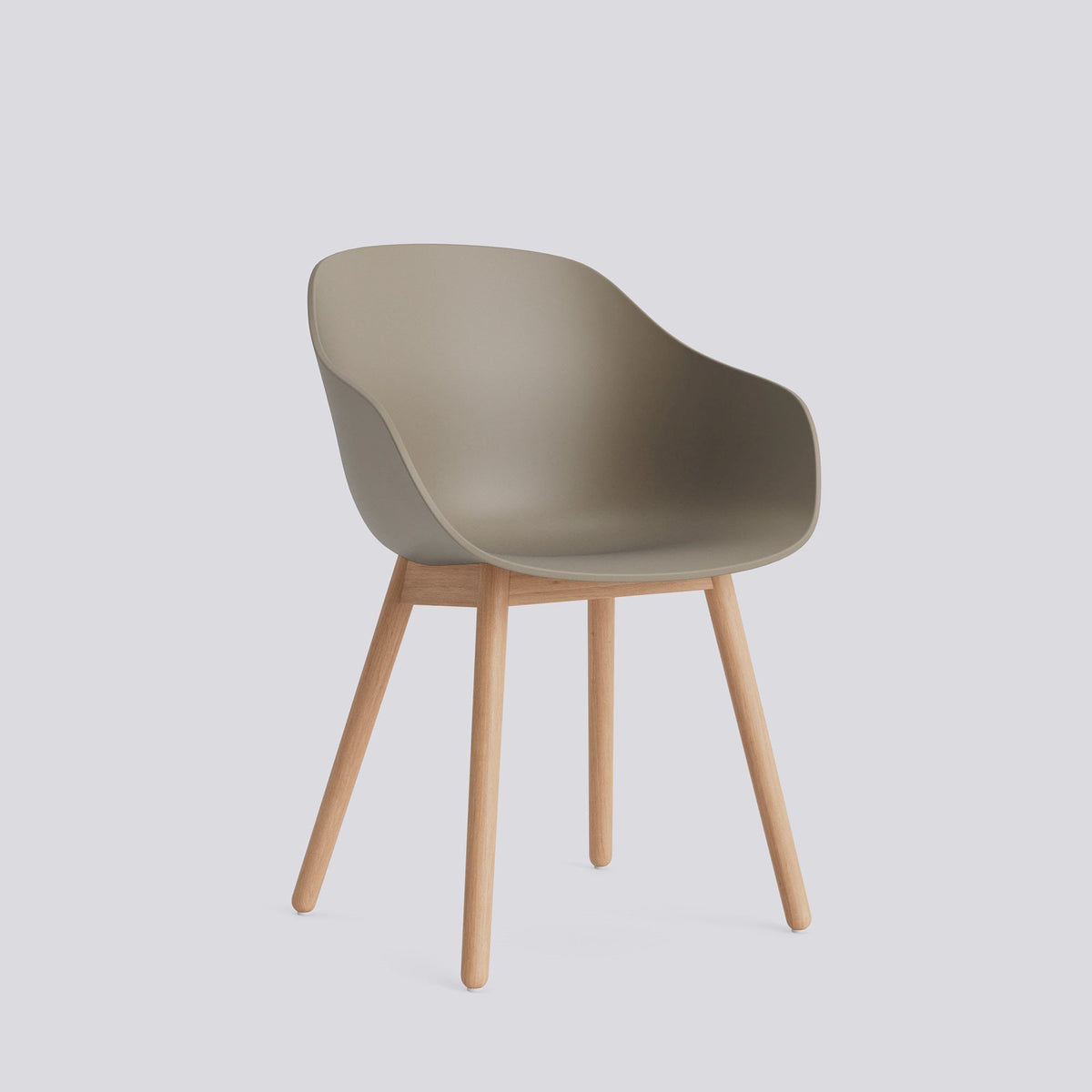 Chaise About A Chair AAC 212 de Hee Welling - Hay-Polypropylène recyclé Khaki, chêne massif laqué à l&