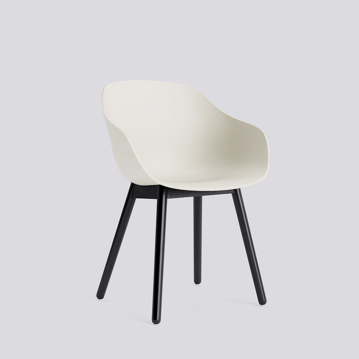 Chaise About A Chair AAC 212 de Hee Welling - Hay-Polypropylène recyclé Melange cream, chêne massif laqué à l&