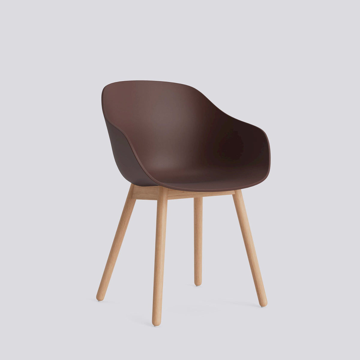 Chaise About A Chair AAC 212 de Hee Welling - Hay-Polypropylène recyclé Raisin, chêne massif laqué à l&