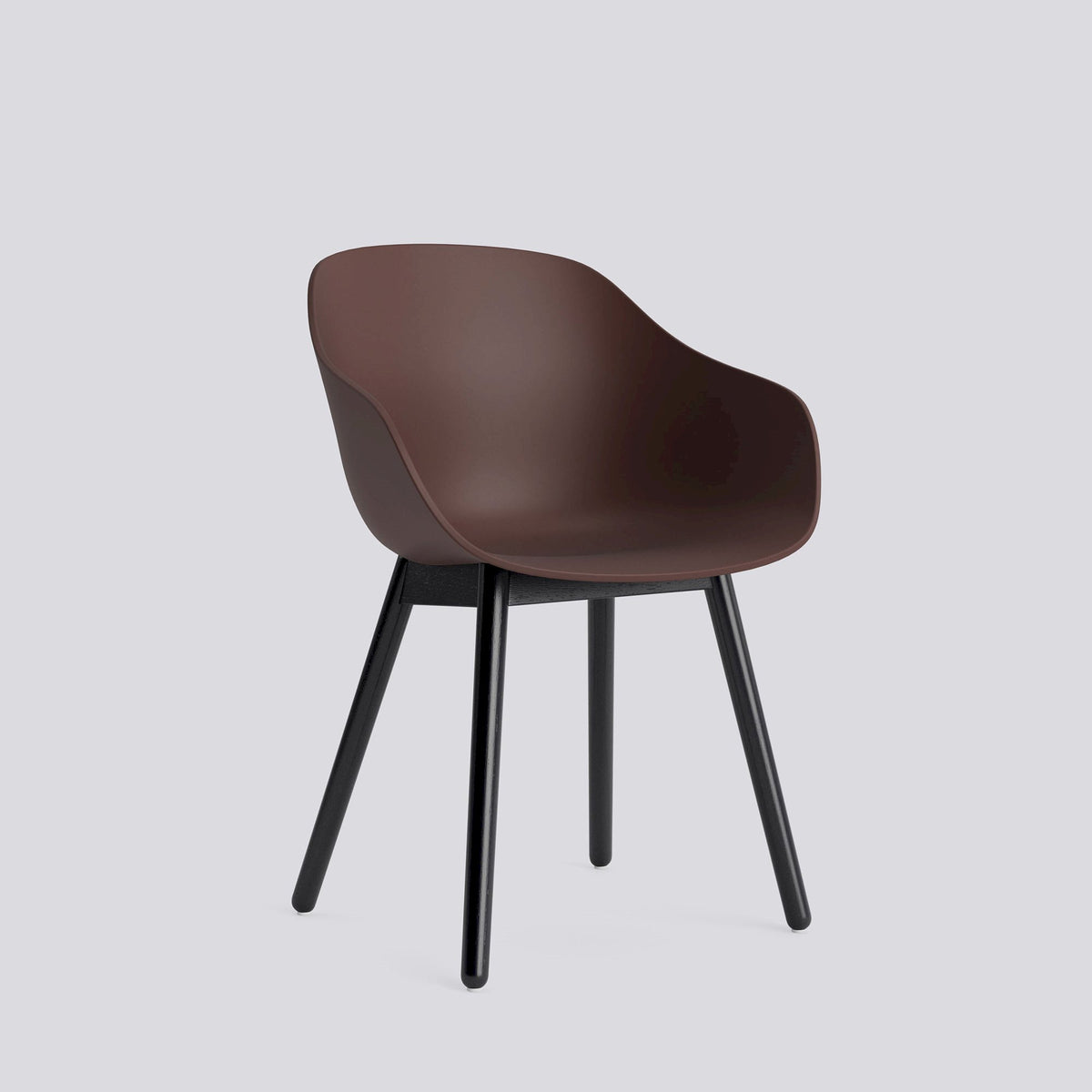 Chaise About A Chair AAC 212 de Hee Welling - Hay-Polypropylène recyclé Raisin, chêne massif laqué à l&