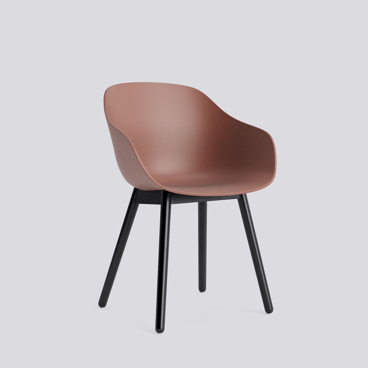 Chaise About A Chair AAC 212 de Hee Welling - Hay-Polypropylène recyclé Soft brick, chêne massif laqué à l&