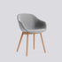 Chaise About A Chair AAC 213 de Hee Welling - Hay-Garnissage intégral Hallingdal 130, chêne massif laqué à l&