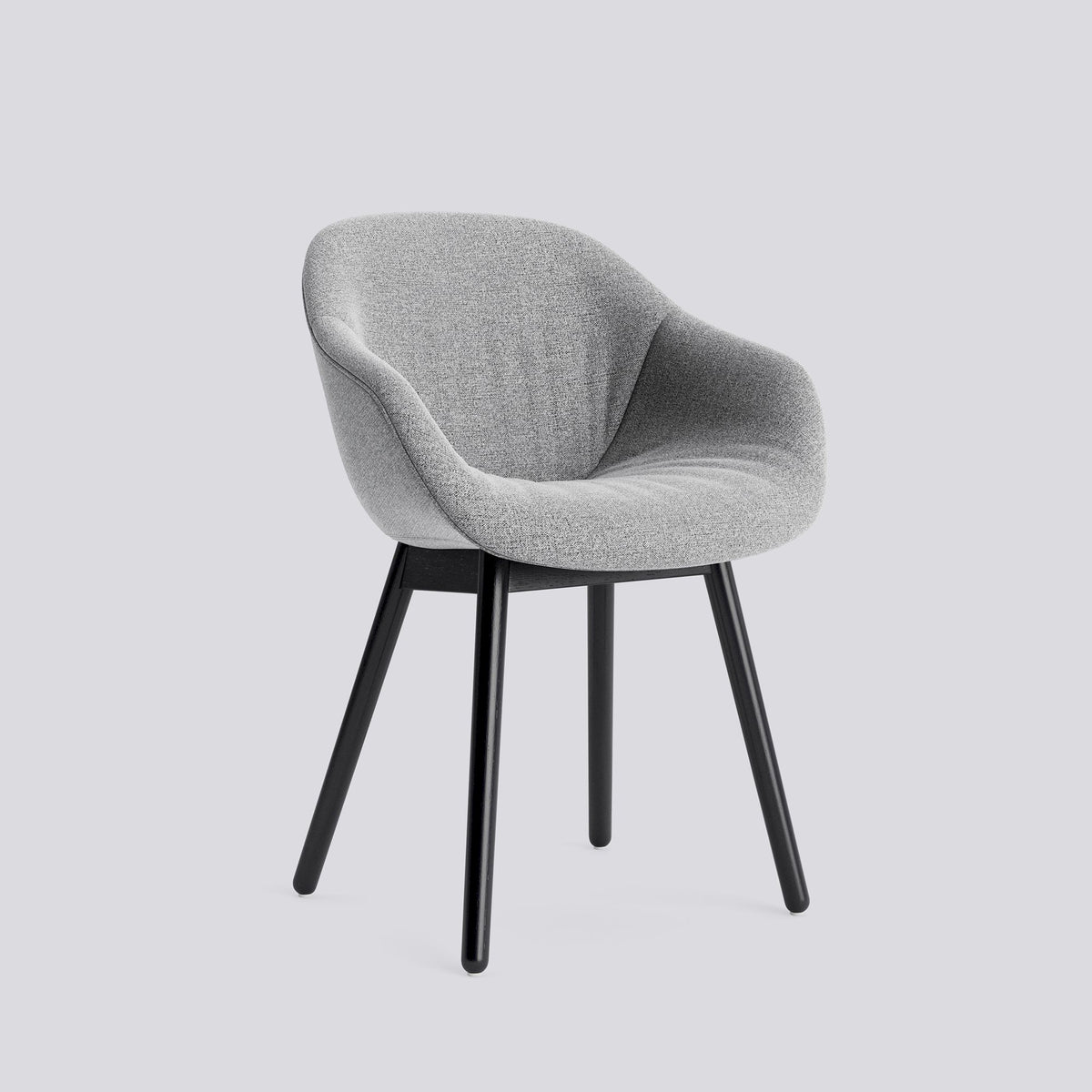 Chaise About A Chair AAC 213 de Hee Welling - Hay-Garnissage intégral matelassé Hallingdal 130, chêne massif laqué à l&