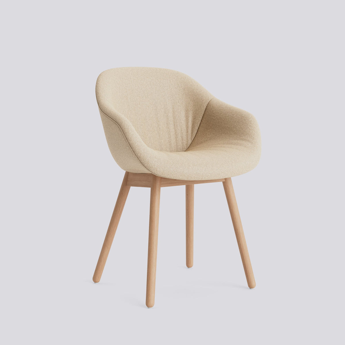 Chaise About A Chair AAC 213 de Hee Welling - Hay-Garnissage intégral matelassé Hallingdal 220, chêne massif laqué à l&