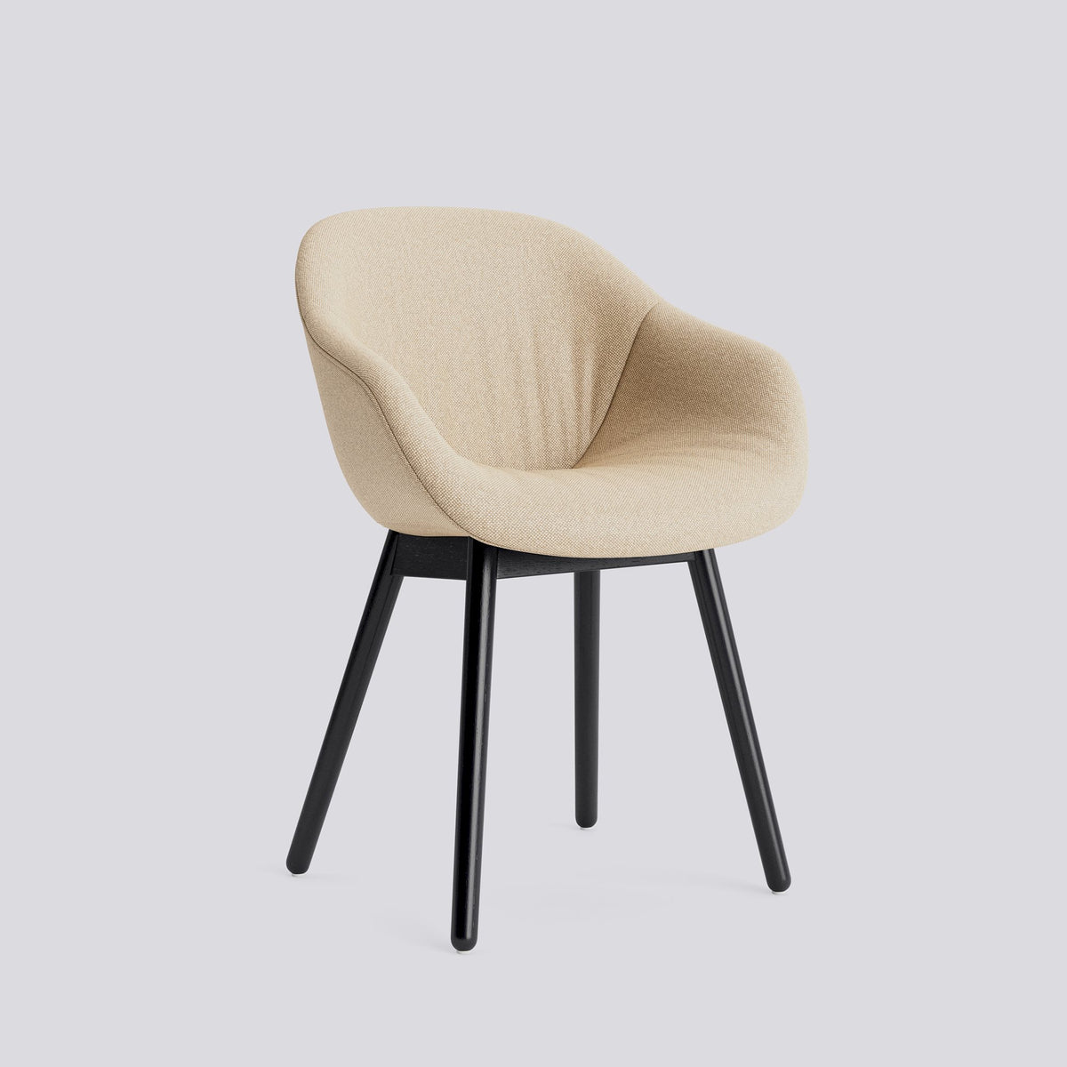 Chaise About A Chair AAC 213 de Hee Welling - Hay-Garnissage intégral matelassé Hallingdal 220, chêne massif laqué à l&