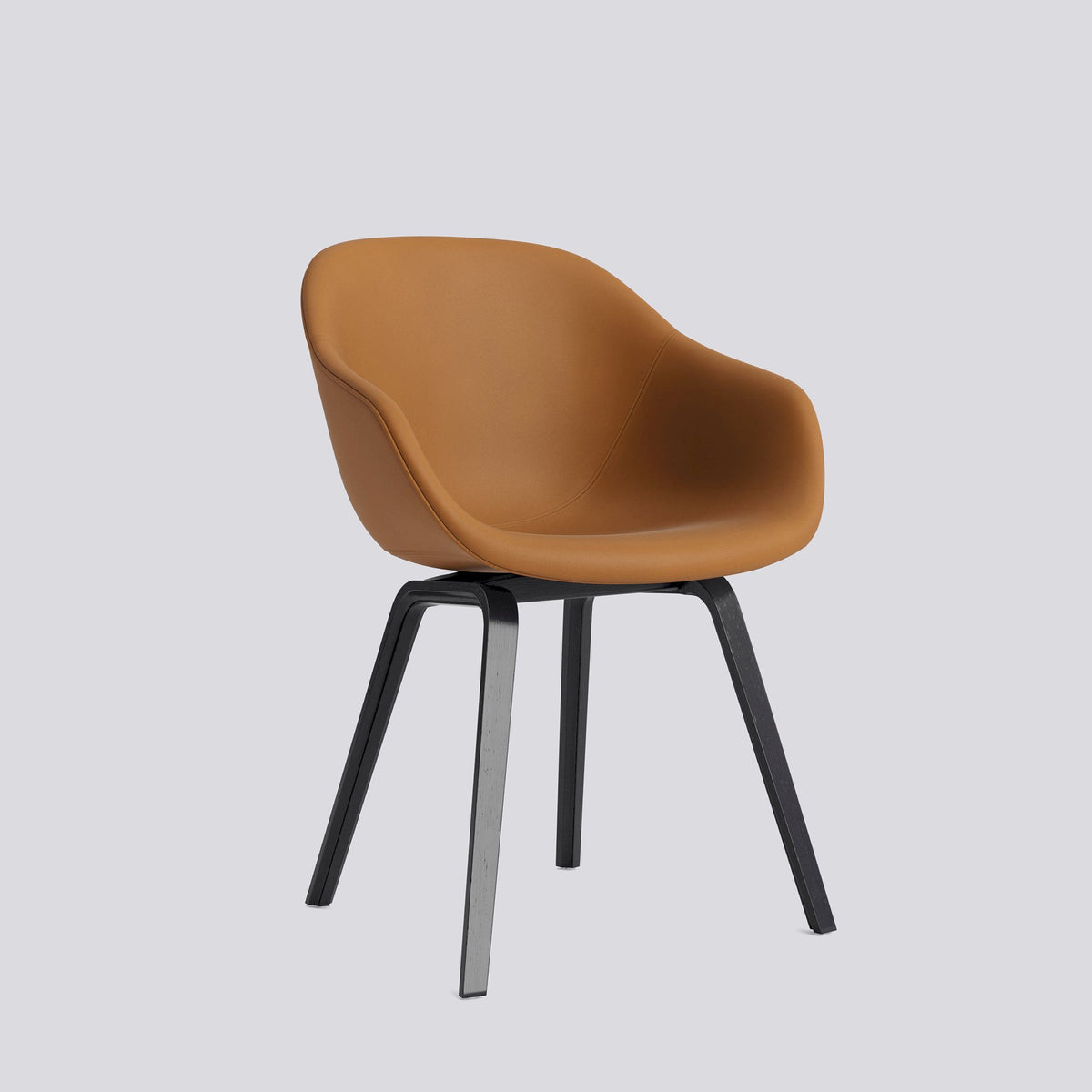 Chaise About A Chair AAC 223 de Hee Welling - Hay-Garnissage intégral Sense Cognac, placage de chêne laqué à l&