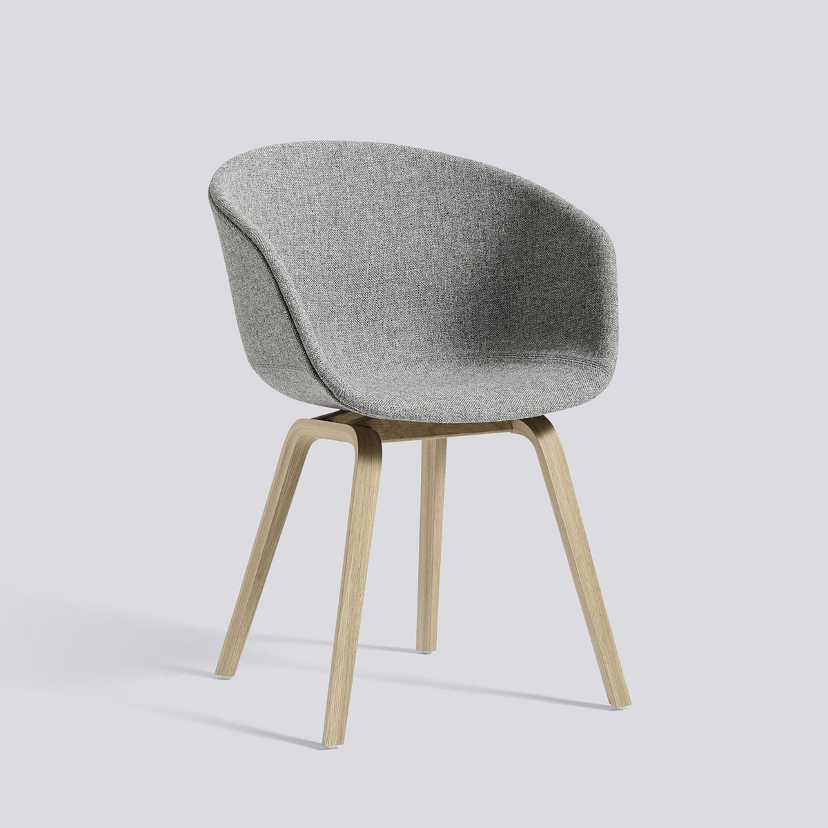 Chaise About A Chair AAC 23 de Hee Welling - Hay-Garnissage intégral Hallingdal 130, placage de chêne laqué à l&