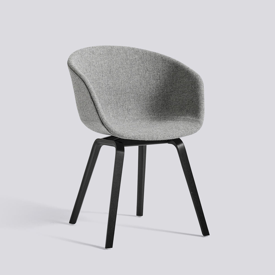 Chaise About A Chair AAC 23 de Hee Welling - Hay-Garnissage intégral Hallingdal 130, placage de chêne laqué à l&