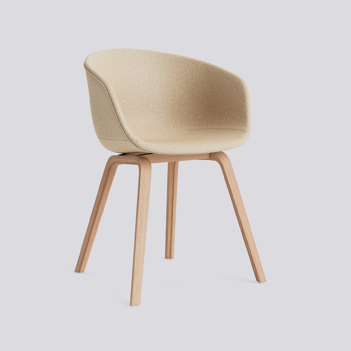 Chaise About A Chair AAC 23 de Hee Welling - Hay-Garnissage intégral Hallingdal 220, placage de chêne laqué à l&